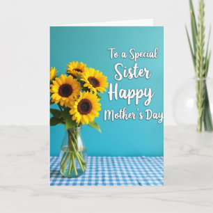 Sweet Golden Bloom Mothers Day Card