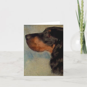 Sweet Gordon Setter Note Cards