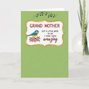 Sweet Grand Mother Floral Card
