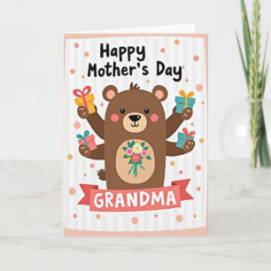 Sweet Grandma Bear Hugs Card
