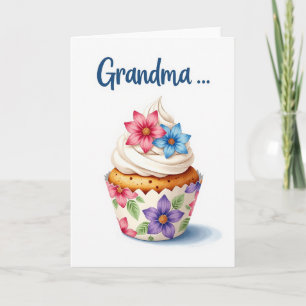 Sweet Grandma Cupcake Card
