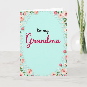 Sweet Grandma Love Display Card