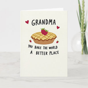 Sweet Grandma Pie Mothers Day Card