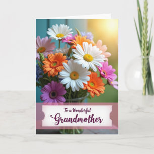 Sweet Grandmas Bouquet Day Card