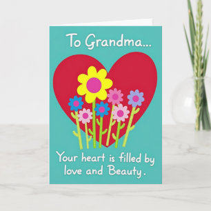 Sweet Grandmas Love Filled Card