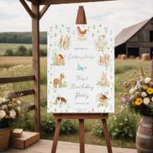 Sweet Grandmillenial Farm Birthday Welcome Sign