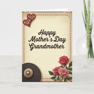 Sweet Grandmothers Day Rose Card