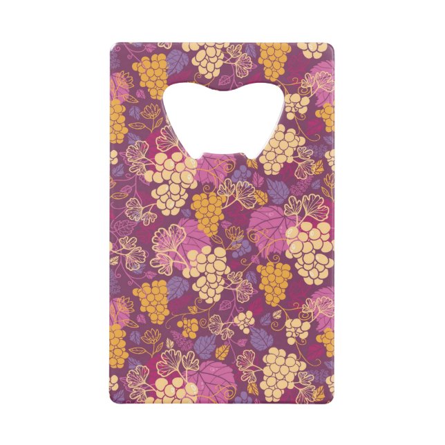 Sweet grape vines pattern background (Front)