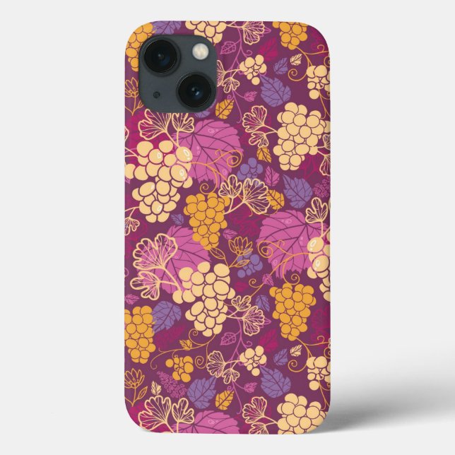 Sweet grape vines pattern background Case-Mate iPhone case (Back)