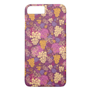 Sweet grape vines pattern background iPhone 8 plus/7 plus case