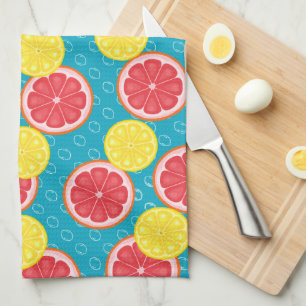 Sweet Grapefruit and Lemon Kitchen Towel