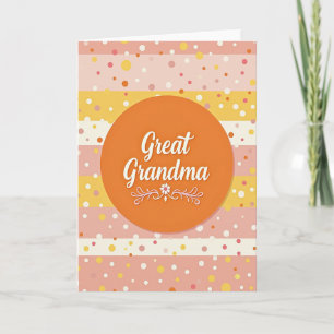 Sweet Great Grandma Floral Card