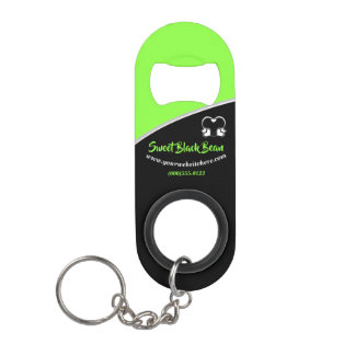 Sweet Green Bean Promotional Business Keychain