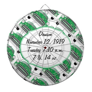 Sweet Green Retro Car Baby Shower Gifts Dartboard