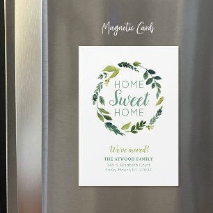 Sweet Greenery Magnetic New Address Announcement