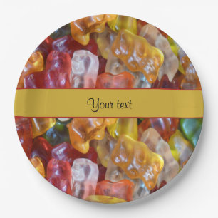 Sweet Gummi Bears Paper Plate