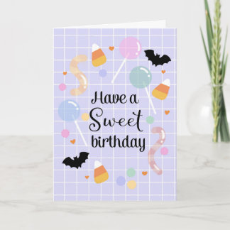 Sweet Halloween Birthday Card