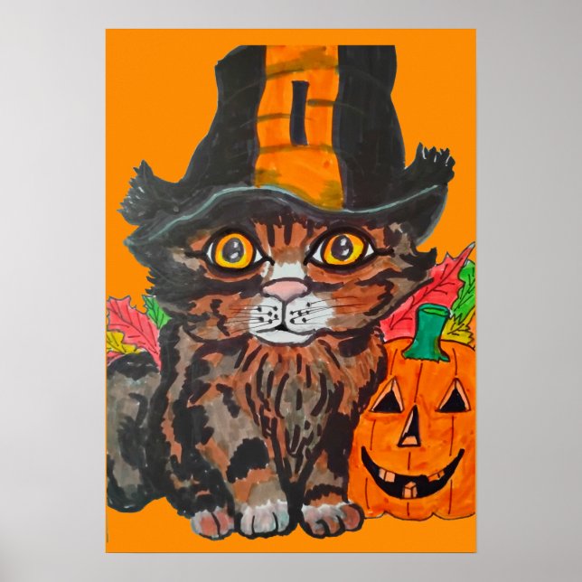 SWEET HALLOWEEN KITTY  POSTER (Front)