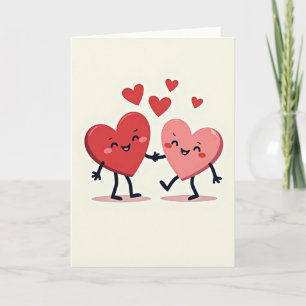 Sweet Happy Hearts Love Card