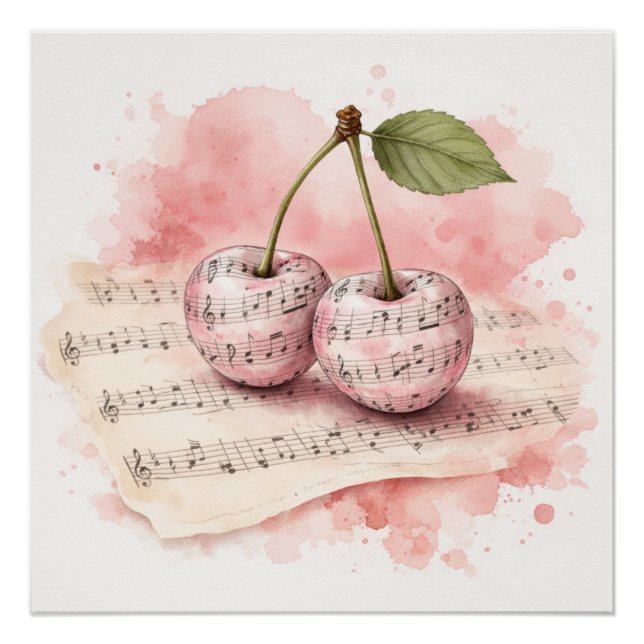 Sweet Harmony Cherry Duet Poster (Front)