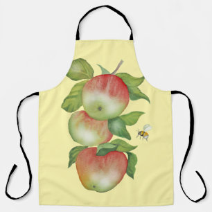 Sweet Harmony: Watercolor Apples and a Bee Apron