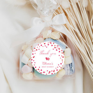 Sweet Heart Baby Shower Classic Round Sticker