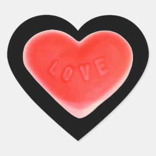 Sweet Heart Black sticker heart