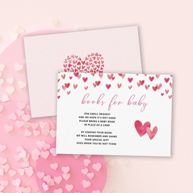 Sweet heart Books for Baby Enclosure Card (Creator Uploaded)