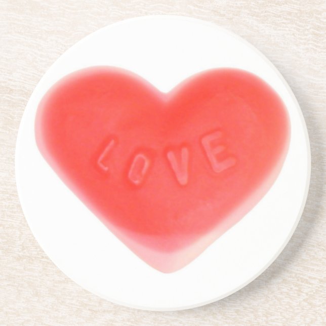 Sweet Heart coaster round (Front)