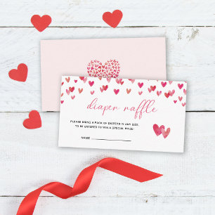 Sweet Heart Diaper Raffle Enclosure Card