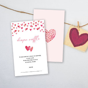 Sweet Heart Diaper Raffle Enclosure Card