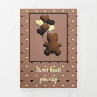 "Sweet heart growing" birthday invitation