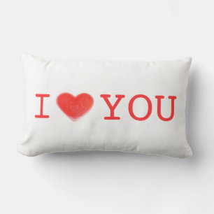 Sweet Heart 'I Heart You' two side lumbar Cushion