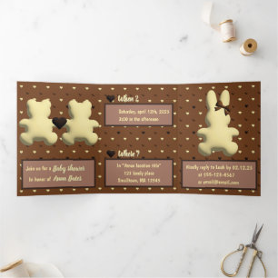 "Sweet heart landing" baby shower invitation