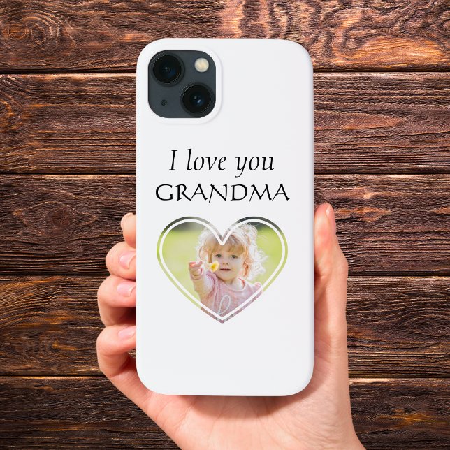 Sweet Heart Love You Grandma Photo Editable Colour Case-Mate iPhone Case (Sweet Heart Love You Grandma Photo Editable Color Case-Mate iPhone Case)