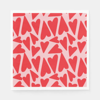 Sweet heart pattern napkins
