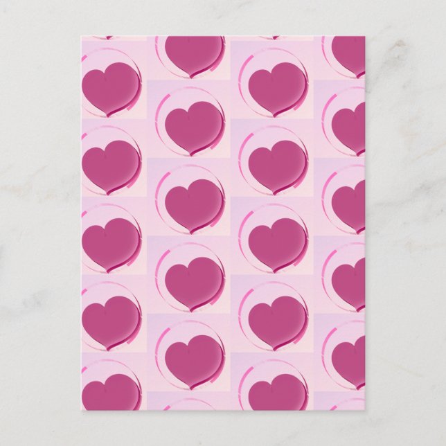 Sweet heart pattern!! postcard (Front)