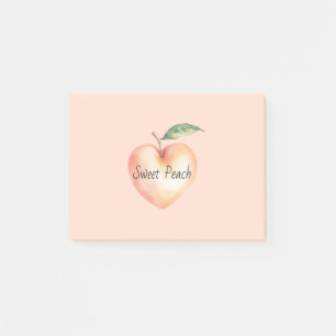 Sweet Heart Peach Post-it Notes