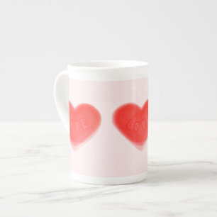Sweet Heart Pink bone china mug