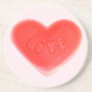 Sweet Heart Pink coaster round
