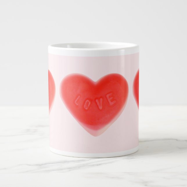 Sweet Heart Pink jumbo mug (Front)