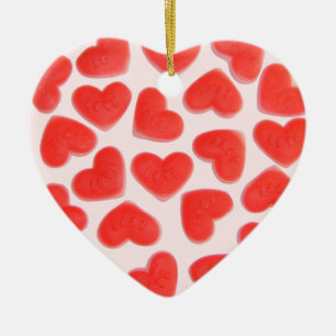 Sweet Heart Pink ornament heart 2 sides