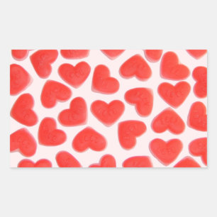 Sweet Heart Pink sticker rectangle
