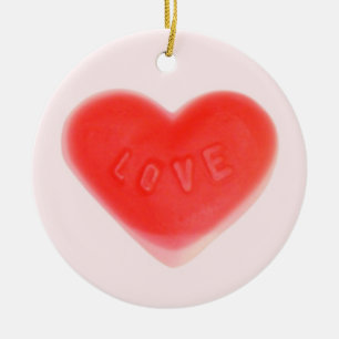 Sweet Heart Pink 'Your Text' ornament