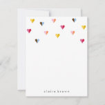 Sweet Hearts A2 Stationery - Multi Colour Card<br><div class="desc">Send a sweet note with this sweet heart stationery.</div>