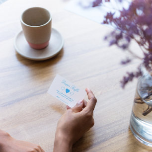 Sweet Hearts Baby Shower Diaper Raffle Enclosure Card