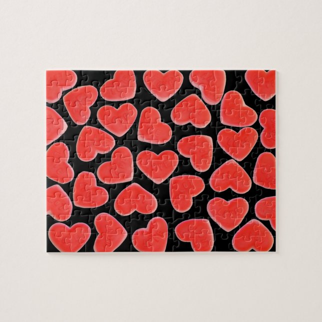 Sweet Hearts Black puzzle (Horizontal)