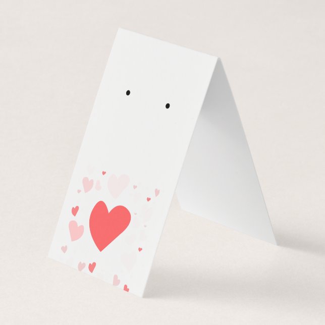 Sweet Hearts Fold Over Earring Card (Front)