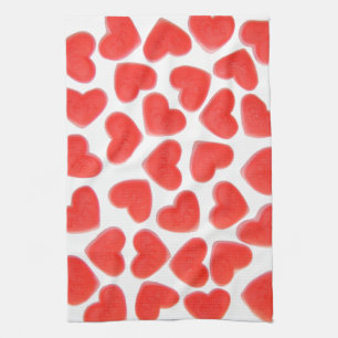 Sweet Hearts kitchen towel