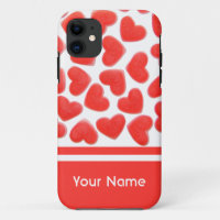 Sweet Hearts Name iPhone case
